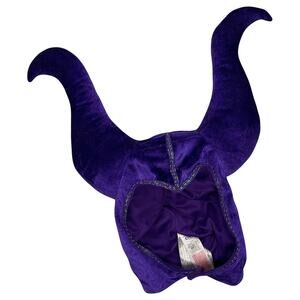 Maleficent Disney Store Hat Top Costume Purple Plush 7/8 Fairy Villian